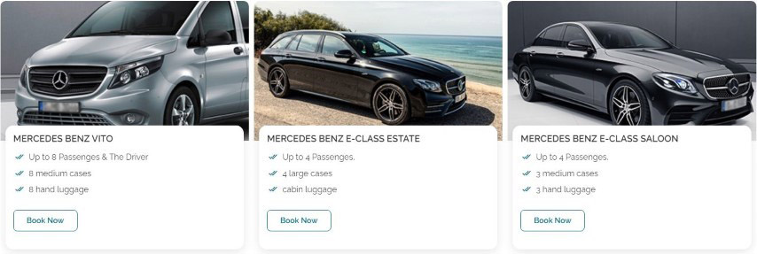 Mercedes Benz Vehicles: Vito, E-Class Estate, E-Class Saloon
